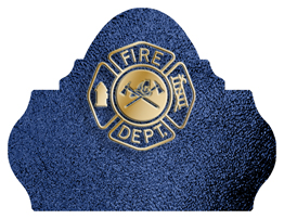 DARAY L 418 SH BL Fire Department Shimmer Blue Background